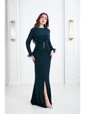 Soft Design Long Evening Dress