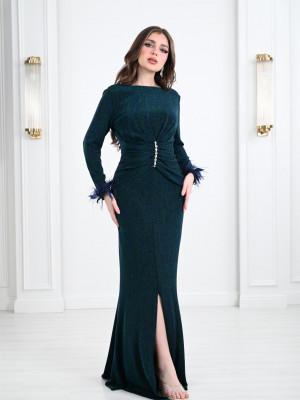 Soft Design Long Evening Dress