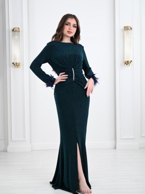 Soft Design Long Evening Dress