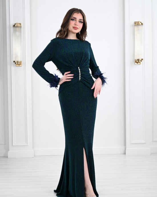 Soft Design Long Evening Dress