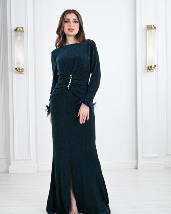 Soft Design Long Evening Dress