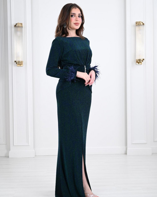 Soft Design Long Evening Dress