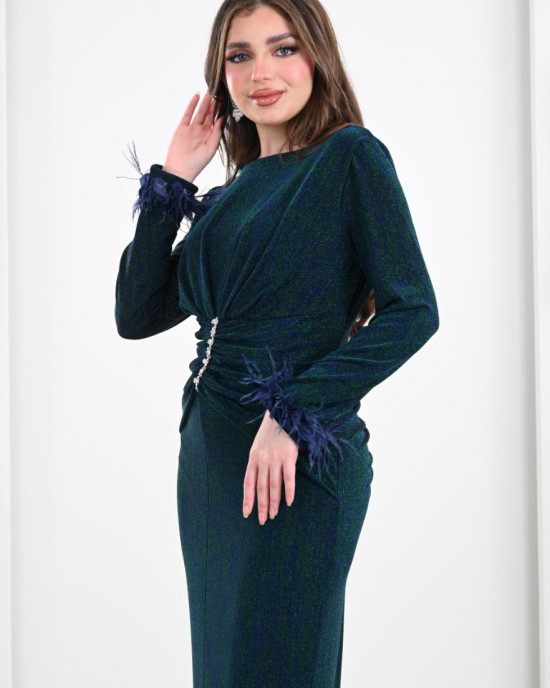 Soft Design Long Evening Dress