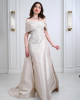 Women's embroidered evening dress