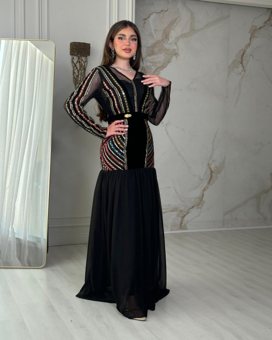 Women's dress with a heritage pattern