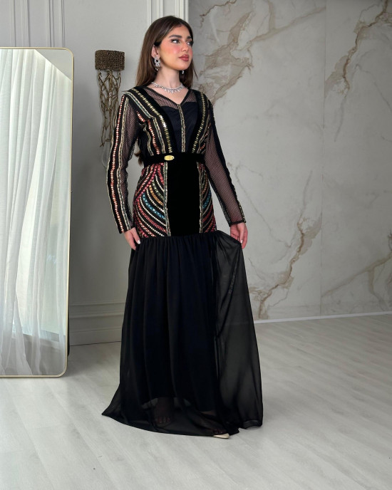 Women's dress with a heritage pattern