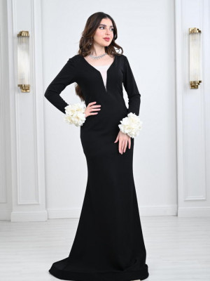 Distinctive long evening dress 