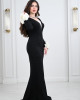 Distinctive long evening dress 