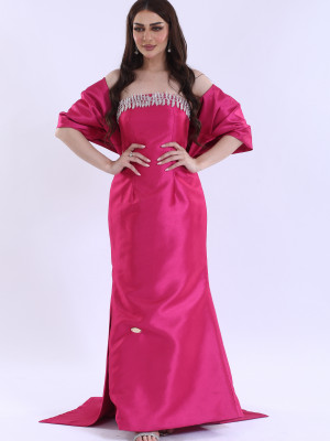 Skirt cut evening dress 