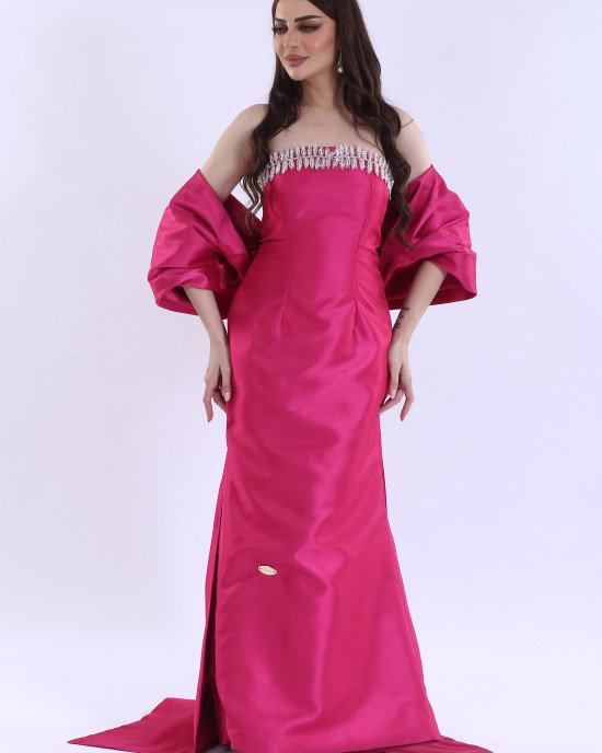 Skirt cut evening dress 