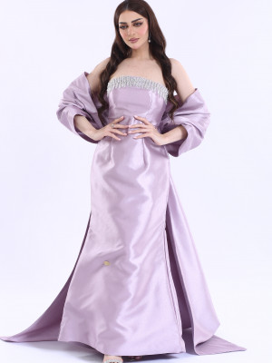 Skirt cut evening dress 