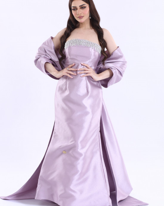 Skirt cut evening dress 