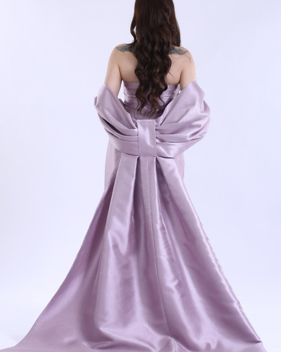 Skirt cut evening dress 