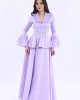 Long taffeta dress with jacket
