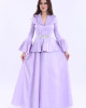 Long taffeta dress with jacket