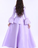 Long taffeta dress with jacket