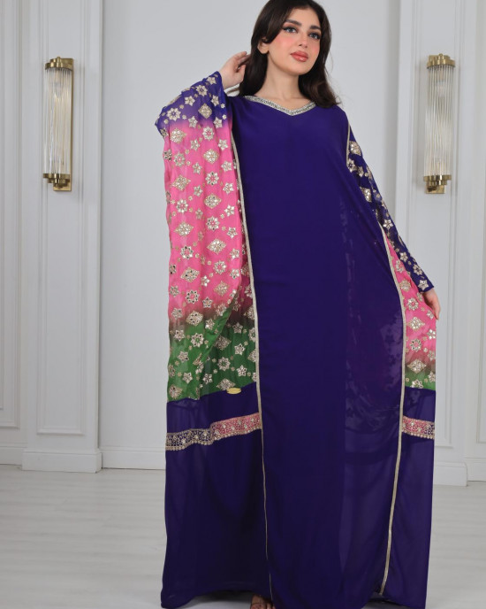 Women's kimono-style galabiya 