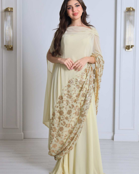 Elegant loose jalabiya