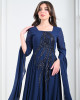 Embroidered women's chiffon dress 