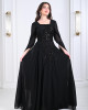 Embroidered women's chiffon dress 