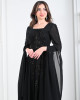 Embroidered women's chiffon dress 
