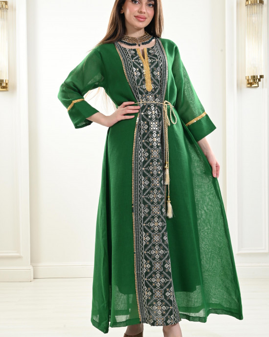 Jalabiya with a wide and long design