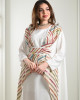 Embroidered galabiya with a modern design 