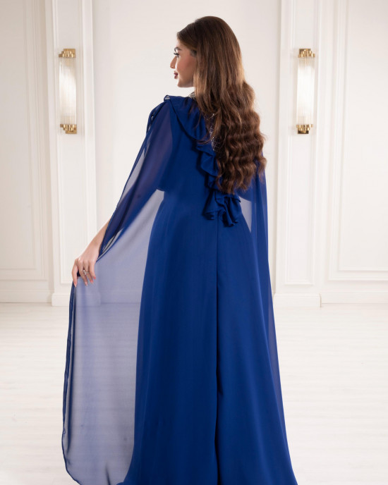 Long dress made of soft chiffon material