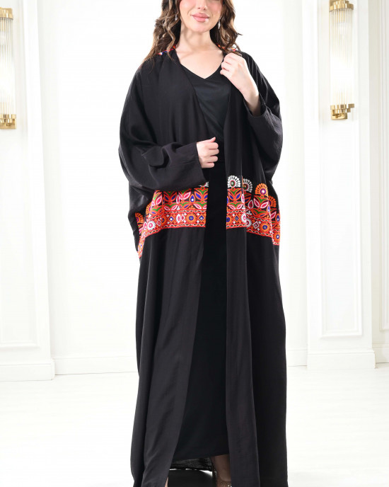 Embroidered kimono abayas Embroidered kimono abayas