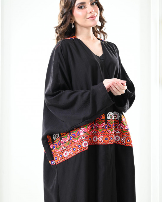 Embroidered kimono abayas Embroidered kimono abayas