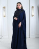 Women's jalabiya decorated with tulle flowers Women's jalabiya decorated with tulle flowers