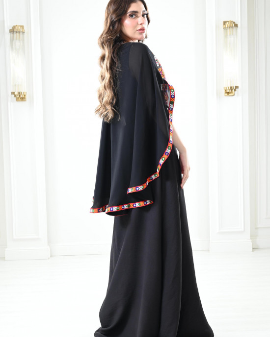 Jalabiya with embroidered cape