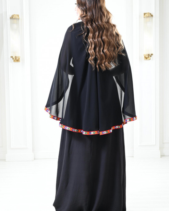Jalabiya with embroidered cape