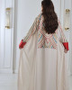 Luxurious embroidered Moroccan galabiya