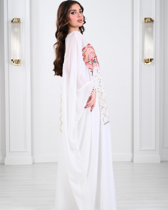 Loose embroidered women's galabiya